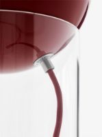 Billede af &Tradition Topan Table Lamp VP13 Ø: 21 cm - Clear/Vermilion Red