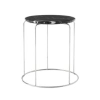 Billede af &Tradition Wire Stool Marble Top VP11 Ø: 38 cm - Marble Nero Marquina