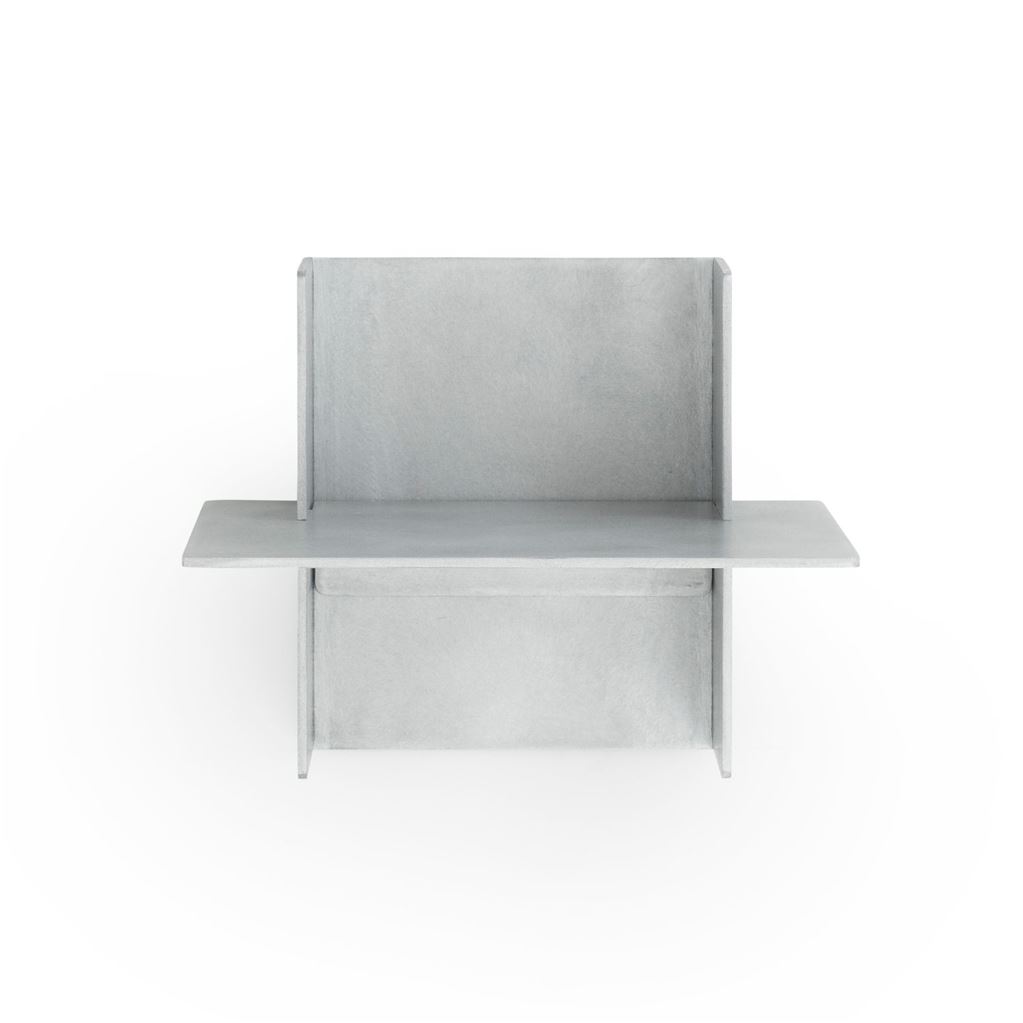 Billede af Normann Copenhagen Alu Hylde L: 25 cm - Børstet Aluminium
