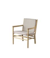 Billede af FDB Møbler J147 Lænestol Erik Ole Jørgensen H: 79,5 cm - Eg/Beige