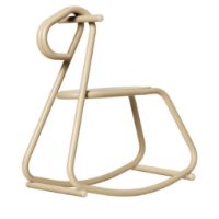Billede af Ferm Living Lussi Rocking Horse H: 53 cm - Powder Coated Steel/Cashmere