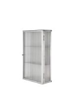 Billede af Ferm Living Haze Wall Cabinet 60x35 cm - Reeded Glass/Stainless Steel