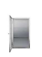 Billede af Ferm Living Haze Wall Cabinet 60x35 cm - Reeded Glass/Stainless Steel