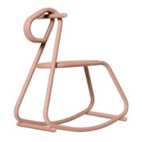 Billede af Ferm Living Lussi Rocking Horse H: 53 cm - Powder Coated Steel/Rose
