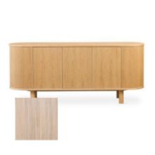 Billede af Skovby SM543 Skænk 82x194 cm - Hvidolieret Eg