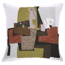 Billede af Poulin Design Picasso Pude 45x45 cm - Bouteille Et Paquete De Tabac (1921)