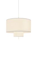 Billede af New Works Margin Pendant Lamp Ø: 90 cm - Hvid/Canvas
