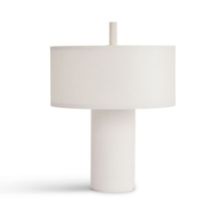 Billede af New Works Margin Portable Table Lamp H: 31 cm - Hvid/Canvas