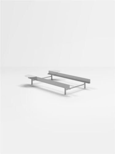 Moebe Adjustable Bed Frame 179x90/180 cm - Stainless Steel