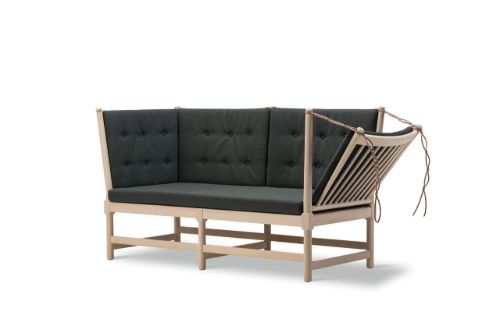Fredericia Furniture 1789 2 Pers. Tremmesofa Højre L: 160 cm - Sæbebehandlet Bøg/Steelcut Quartet 994