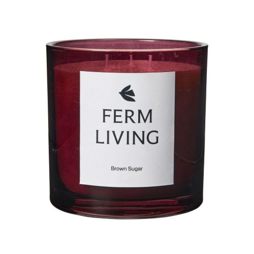 Ferm Living Vitto Duftlys Large H: 12 cm - Dark Grape