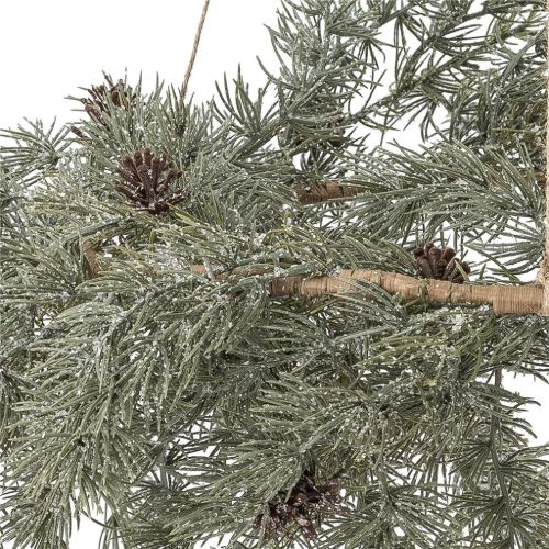 UDGÅR med lager Bloomingville Cedar Krans Ø: 70 cm - Grøn m. Kunstige Blomster