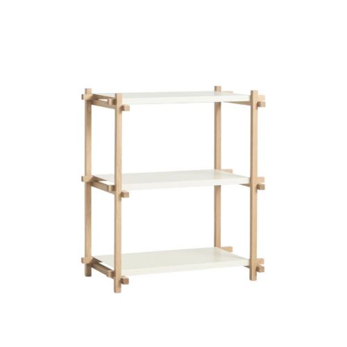 HAY Woody Column Lav B:75,5 x D44,5 x H85,5 cm - Natur Eg/hvid 
