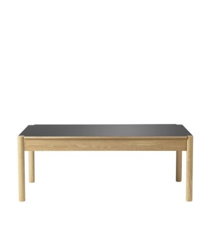 FDB Møbler C44 Sofabord M. Vendbar Bordplade 120x60 cm - Beige/Sort Laminat