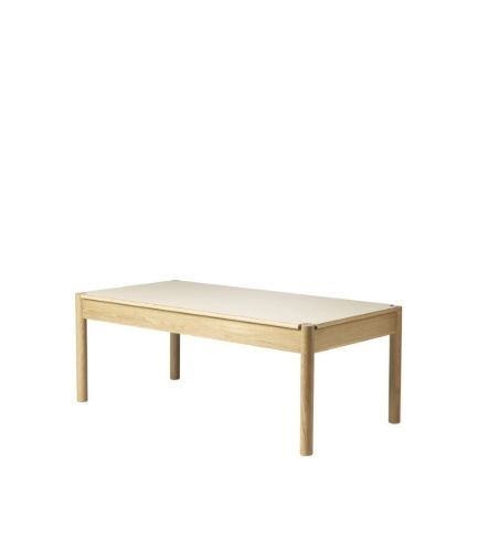 FDB Møbler C44 Sofabord M. Vendbar Bordplade 120x60 cm - Beige/Sort Laminat