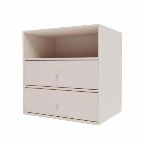 Montana QS Mini 1006 Modul med 2 Skuffer 35x35 cm - 168 Clay