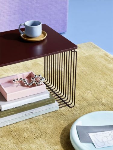 Montana Panton Wire Topplade Single 34,8x34,8 cm - 07 Black Red