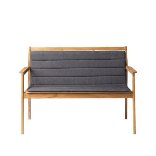 FDB Møbler M22 Sammen Hynde til M12 2 Pers. Bænk m. Ryg 86x105 cm - Antracitgrå
