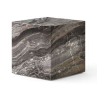 Billede af Audo Copenhagen Plinth Cubic 40x40 cm - Grey Galaxy Marble