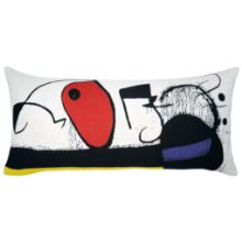 Billede af Poulin Design Miró Pude 33x70 cm - Femme Aux 3 Cheveux, Oiseaux, Constellations (1973)