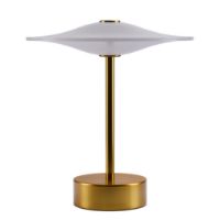 Billede af Piet Hein Sinus 22 Portable Bordlampe H: 25 cm - Aluminium/Brass