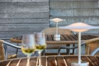 Billede af Piet Hein Sinus 22 Portable Bordlampe H: 25 cm - Aluminium/Steel