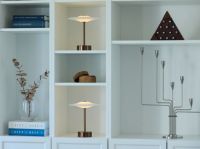 Billede af Piet Hein Sinus 22 Portable Bordlampe H: 25 cm - Aluminium/Aged Bronze