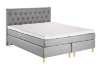 Billede af GOD NAT Odin Kontinentalseng 180x200 cm Fast Liggekomfort - Antracit Luksus stof