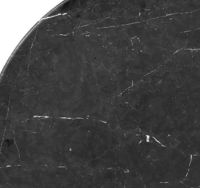 Billede af Wendelbo Floema Large Sofabord Ø: 85 cm - Sort Marmor