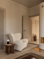 Billede af Audo Copenhagen Den Trætte Mand Loungestol H: 88 cm - Dark Stained Oak/Baena 14