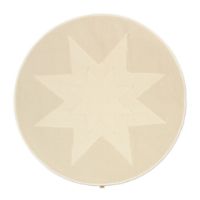 Billede af Ferm Living Vela Stjerne Juletræstæppe Ø: 120 cm - Bomuld/Natural
