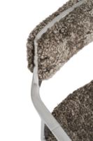 Billede af Vipp 452 Swivel Stol m. Gliders - Aluminium/Curly 07/Umber Limited Edition 