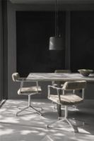 Billede af Vipp 452 Swivel Stol m. Gliders - Aluminium/Curly 07/Umber Limited Edition 