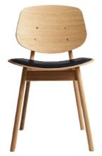 Billede af Ro Collection Pandora Spisebordsstol Sædepolstret SH: 44,4 cm - Oiled Oak/Exclusive Black