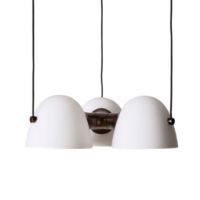 Billede af Made By Hand Fuse Triple Pendel H: 10 cm - Sten/Hvid Opalglas