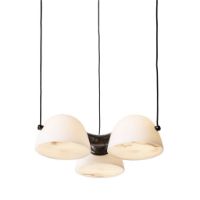 Billede af Made By Hand Fuse Triple Pendel H: 10 cm - Sten/Hvid Opalglas