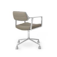 Billede af Vipp 453 Swivel Stol m. Hjul  - Aluminium/Dark Sand