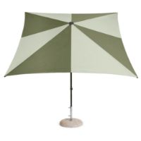 Billede af HAY Terrazza Parasol Firkantet 240x240 cm - Green/Dark Green 