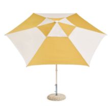 Billede af HAY Terrazza Parasol Sekskantet 300x300 cm - Off-White/Ochre
