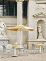 Billede af HAY Terrazza Parasol Sekskantet 300x300 cm - Off-White/Ochre