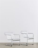 Billede af HAY Palissade Cantilever Lounge Chair Low H: 71 cm - Hot Galvanised Steel