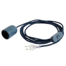 Billede af HAY Common Table Cord Set L: 240 cm - Anthracite Blue