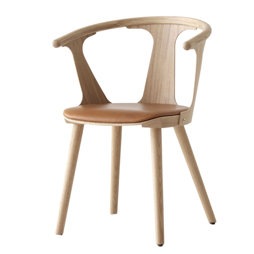 Billede af &Tradition SK2 In Between Chair - Oiled Oak/Cognac Noble Aniline Leather
