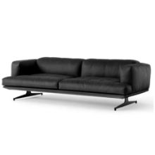 Billede af &Tradition Inland AV23 3 Seater Sofa  - Noble Black Leather