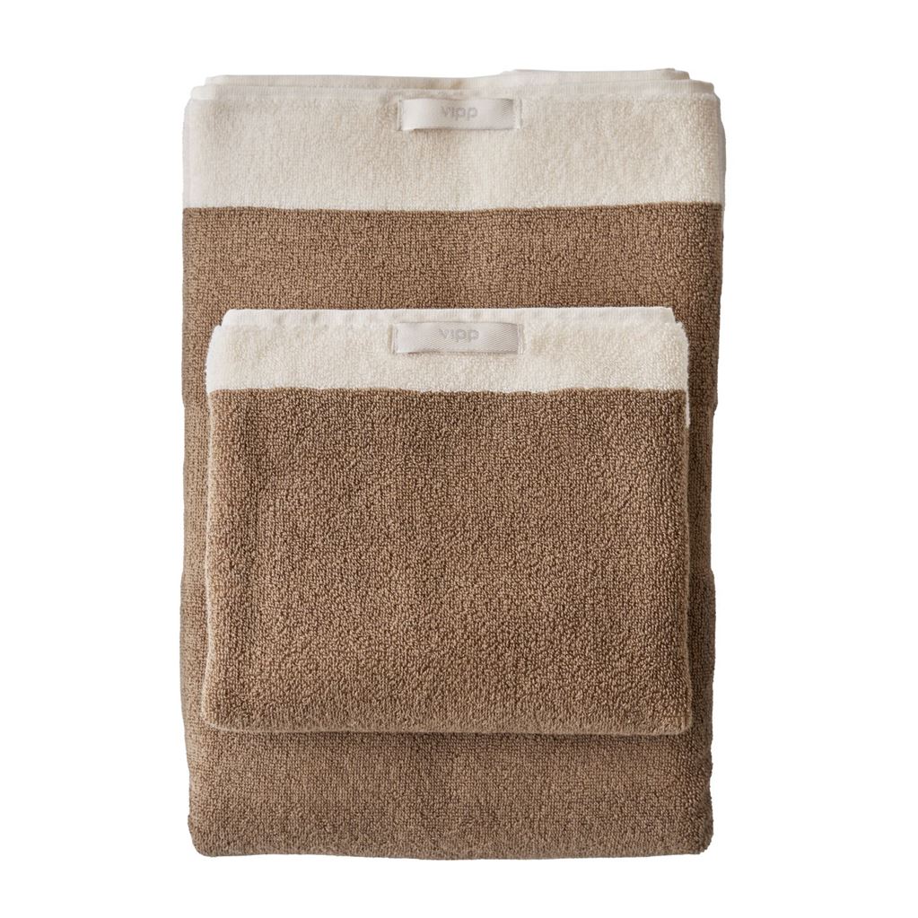 Billede af Vipp 102 Gæstehåndklæde 40x60 cm - Økologisk Bomuld/Taupe