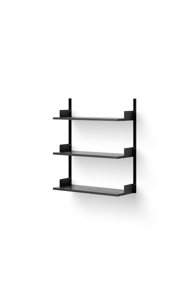 Billede af New Works Wall Shelf 900 90x83,5 cm - Black Ash/Black