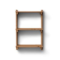 Billede af Form & Refine Beam Væg Hylde m. 3 Hylder B: 60 cm - Fyrretræ/Deep Brown