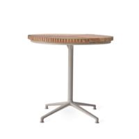 Billede af Vipp 717 Open-Air Café Table Ø: 75 cm - Teak/Pulverlakeret Aluminium