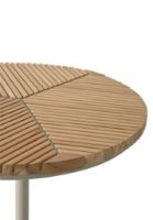 Billede af Vipp 717 Open-Air Café Table Ø: 75 cm - Teak/Pulverlakeret Aluminium