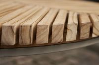 Billede af Vipp 717 Open-Air Café Table Ø: 75 cm - Teak/Pulverlakeret Aluminium